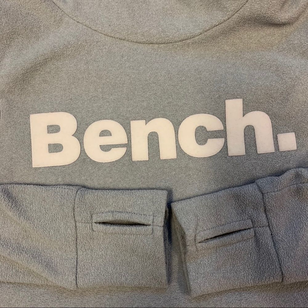 Nwot bench light gray fleece pullover hoodie Sz S - Picture 3 of 5